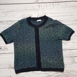 Vintage Northern Reflections Knit  One Button Up Cardigan